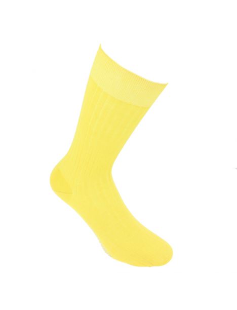 Chaussettes jaunes de qualité, pour homme mais aussi mixtes.