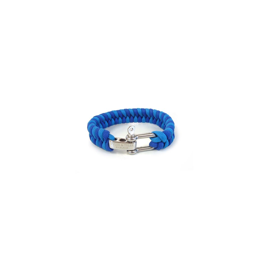 Bracelet Tyler & Tyler Paracorde Bleu et Bleu ciel Fibre Uni Homme
