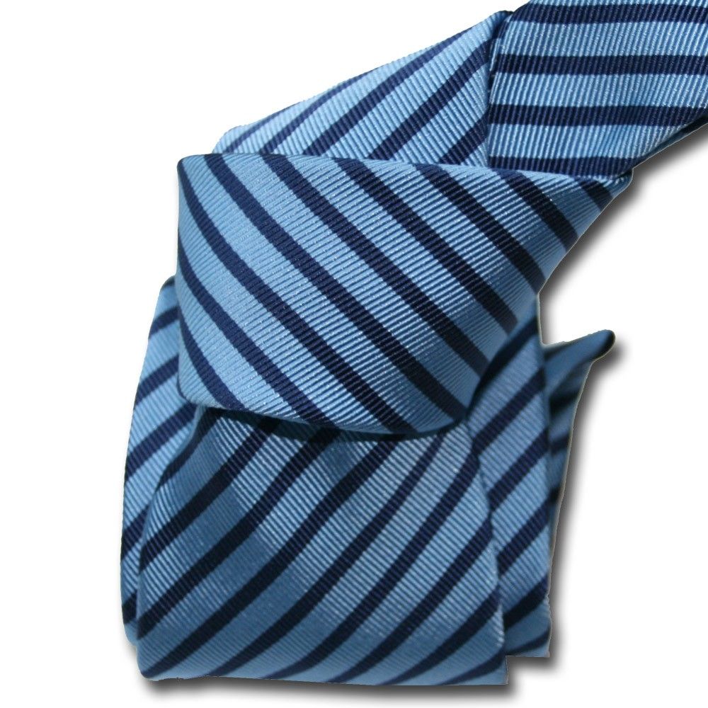 Cravate mogador Segni et Disegni Brescia Bleu de brume Mogador Club