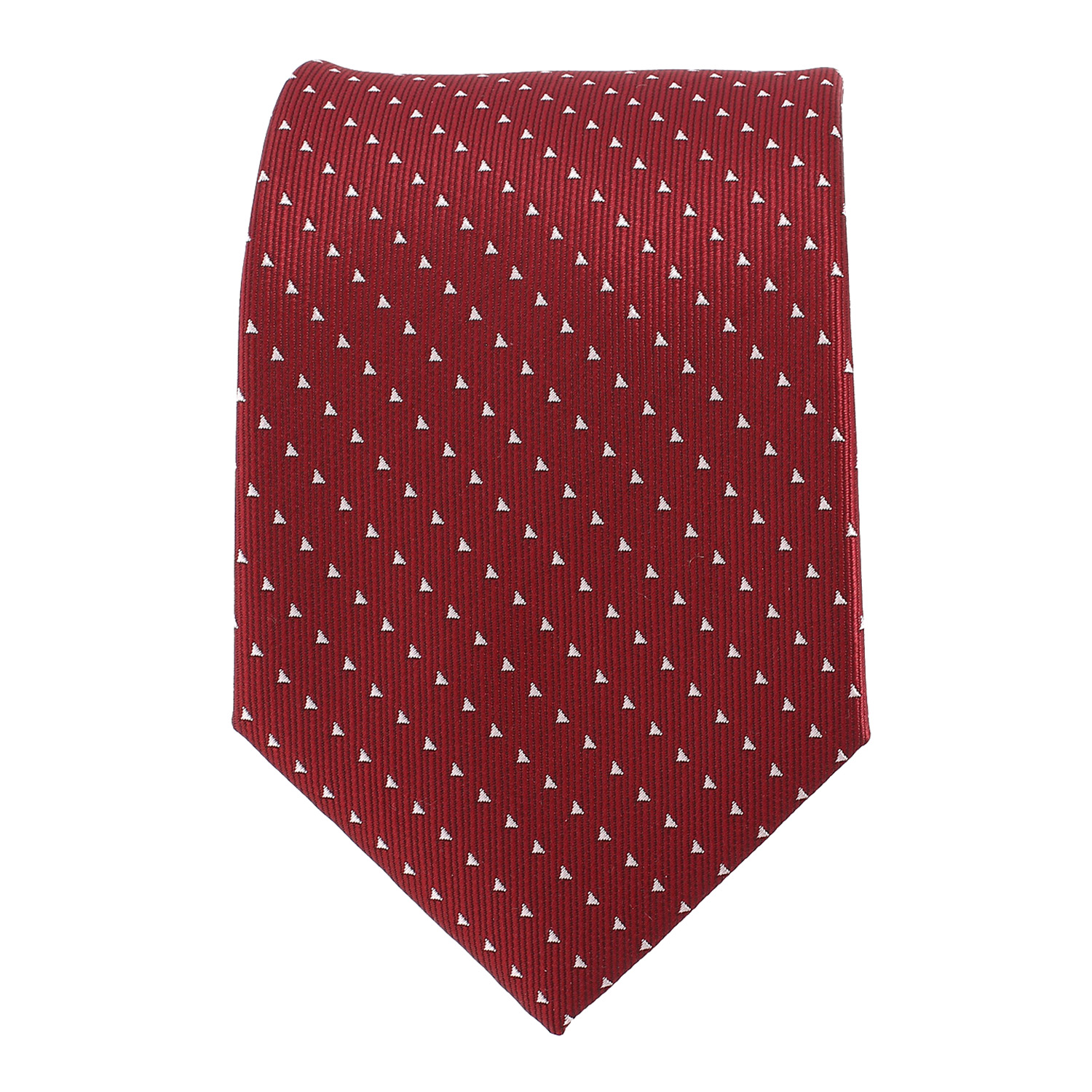 Cravate Charles Le Jeune motifs discrets Rouge Bordeaux Microfibre