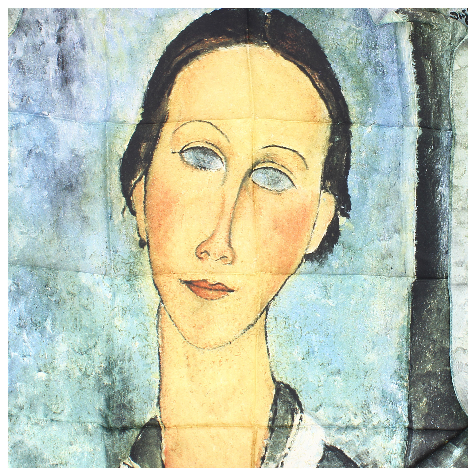 Carré 90 Brochier Modigliani La jeune femme au col marin Multicolore