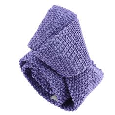 Cravates violettes, lavande en soie slim tricot ou grenadine
