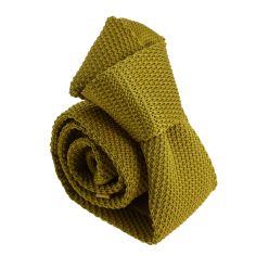 Cravate jaune, citron, tournesol En soie slim tricot ou grenadine