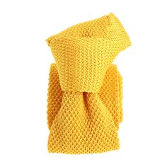 Cravate jaune, citron, tournesol En soie slim tricot ou grenadine