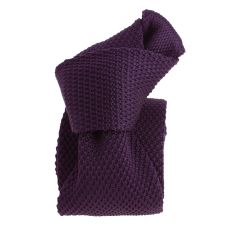 Cravates violettes, lavande en soie slim tricot ou grenadine