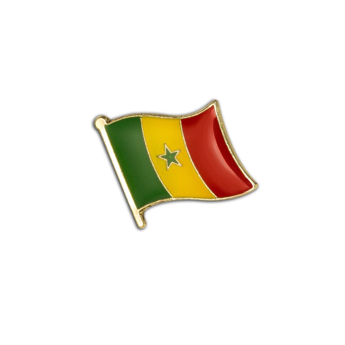 Pin's Drapeau Sénégal flottant - Sénégalais