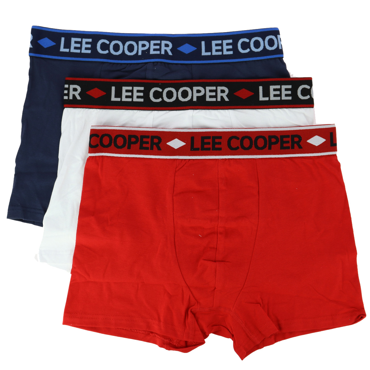 3 Boxers Lee Cooper, Nathan, Marine Blanc Rouge