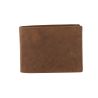 Portefeuille en cuir tan vintage Billfold, Protection RFID Friedrich 23