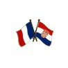 Pin's Drapeaux Jumelage France - Croatie Clj Charles Le Jeune