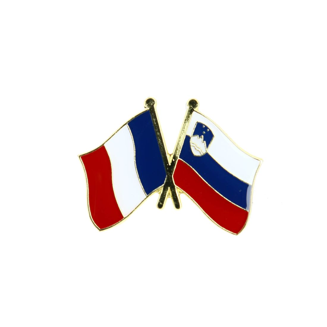 Pin's Drapeaux Jumelage France - Slovénie Clj Charles Le Jeune