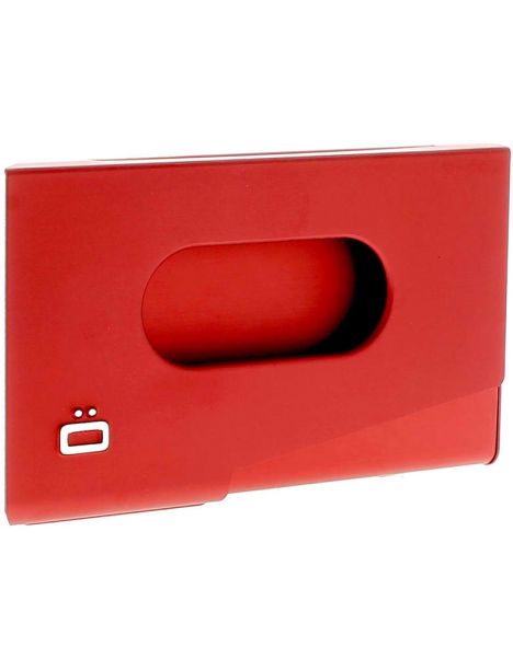 Porte-carte de visite alu rouge, Ogon Design, One Touch Ogon Design...