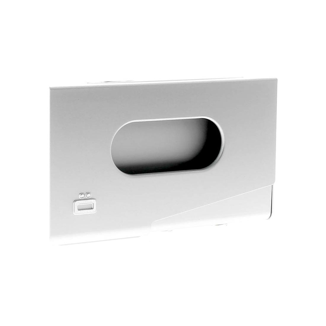 Porte carte de visite Ogon Designs One Touch Gris clair aluminium