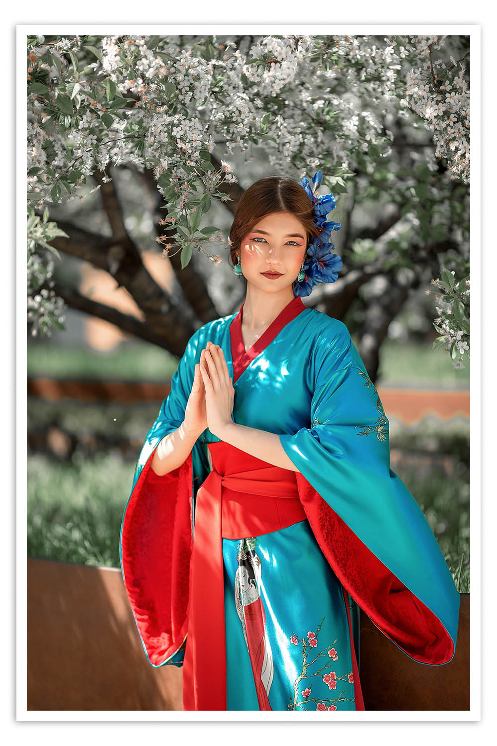 Sac de sport traditionnel Japonais en tissu de Kimono